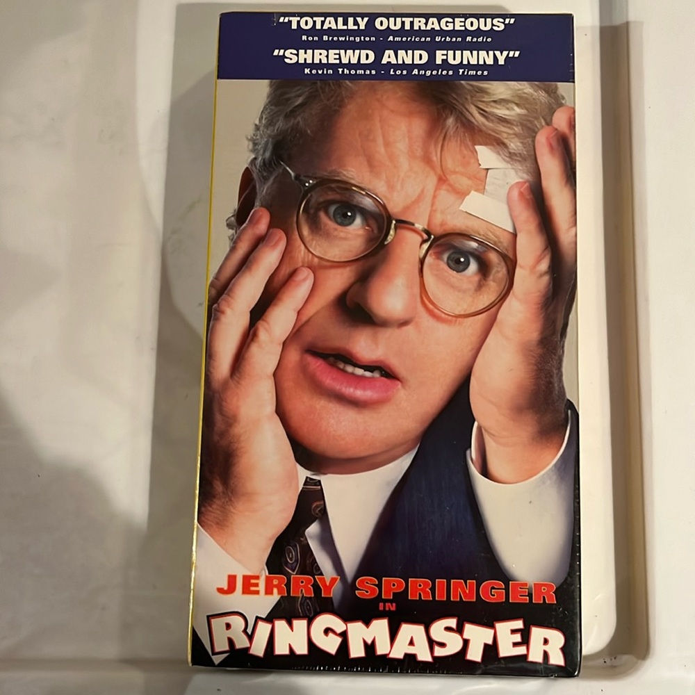 VHS 1998 Vintage Movie titled Ringmaster starring Jerry Springer Sealed New